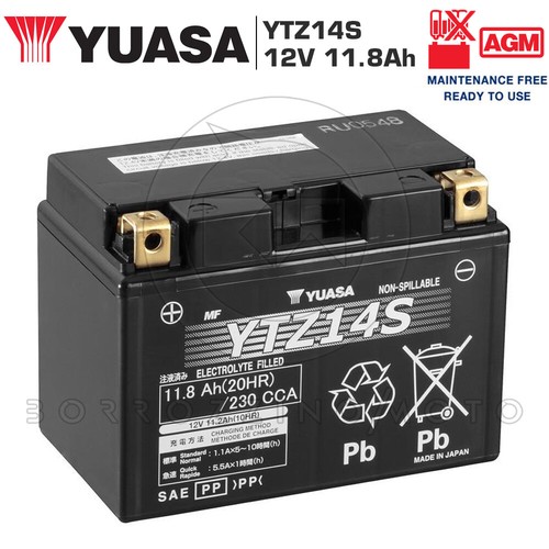 Yuasa ytz14s sealed - yuasa, battery