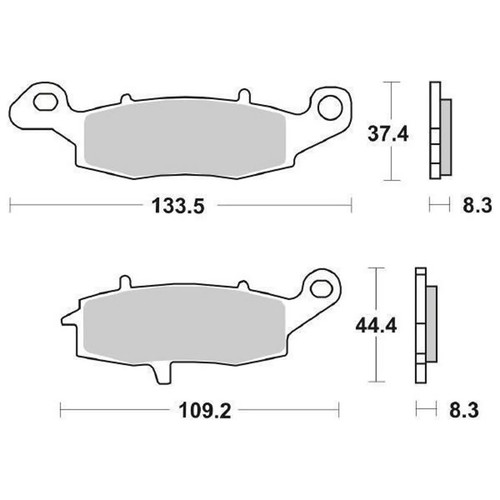 Pair brake pads 704hs 704 - of,