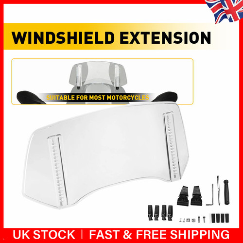 Clear clip windshield - clear, clip-on