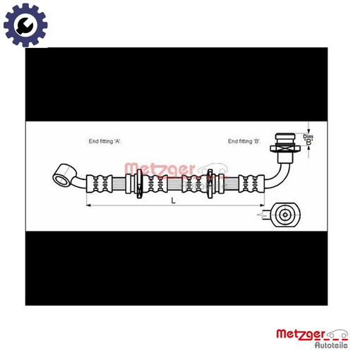 Brake hose 4110071 for suzuki - 4110071,