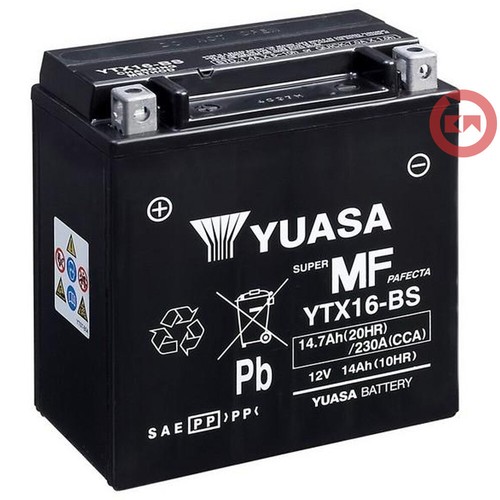Yuasa ytx16 battery 12v - battery,