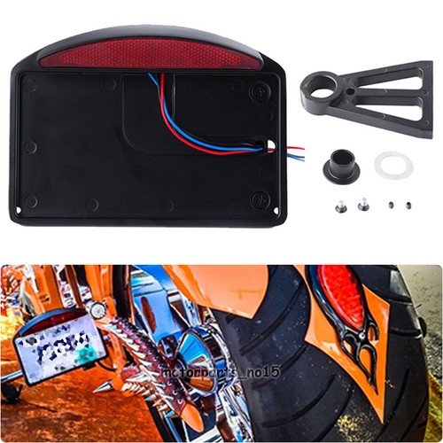 Side mount license plate tail - plate,